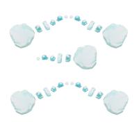 BESPORTBLE 30 Pièces Miniature Faux Ice Cubes for Dollhouse Resin Ice Blocks for Arctic Landscape Christmas Mountain Decor Vase Filler and Fairy Garden Props