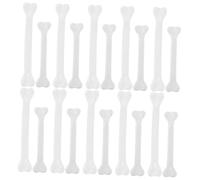 BESPORTBLE 30 Pièces Petits Os Miniatures avec Cônes de Suspension pour Décorations Artisanales et Thèmes de Fête Spooky