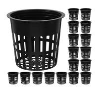 BESPORTBLE 30 Pièces Pot De Plantation en Mailles Respirantes Paniers Hydroponiques pour Pots De Panier Hydroponique Black