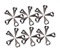 BESPORTBLE 30 pièces Punk Retro Metal Claw Rings Set Full Finger Nail Tip Rings Lightweight Comfortable For Cosplay Gothic Nail Art Holiday Party