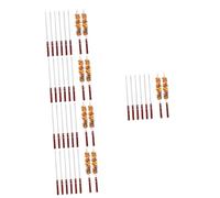 BESPORTBLE 30pièces Brochettes De Barbecue Acier Avec Poignée Brochettes Plates Pour Et Légumes Résistantes Chaleur Pour Et Barbecues