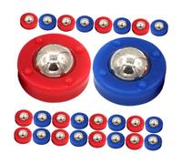 BESPORTBLE 32 pièces Accessoires de Jeu de Table Palets Mini Shuffleboard pour Compétences et Ensemble Rouge et Bleu pour Curling et Football Table