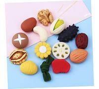 BESPORTBLE 35 Pièces Noix Résine Accessoires Mini Aliments Décoration Mini Jouer Nourriture Miniature Aliments Miniature Accessoires Miniature Modèle Alimentaire Miniature Mini Faux Aliments