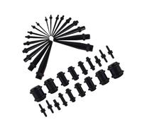 BESPORTBLE 36Pièce Set Extensions Auriculaires Noir de Accessoires de Piercing Unisexes Bouchons Oreilles pour Gauges Expansions Auriculaires Multi