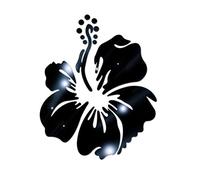 BESPORTBLE 3D Acrylique Sticker Mural Style Nordique Fleur Miroir Autocollant Stickers Muraux pour Chambre Salon Salle de Bain Décoration (Noir)