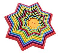 BESPORTBLE 3D Magique Étoile Transformable Arc-en-Ciel Anti-Stress à Pression pour Garçon et Filles Éducatif Sensoriel Présent de Fête Décoration Ludique Maison 1 Pièce