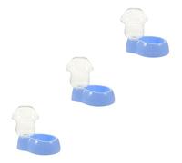 BESPORTBLE 3ensembles Distributeur Eau Automatique Transparent pour Animaux De Compagnie Abreuvoir Plastique pour Et Chiens avec Réservoir Facile à Surveiller Et Pratique pour Utilisation