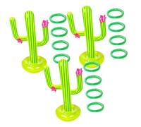 BESPORTBLE 3Ensembles Jeux Gonflables Cactus Anneaux pour Piscine pour Amuser Famille Et Entre Amis