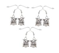 BESPORTBLE 3paires Boucles Oreilles Alliage Musique Style Tambour Set Pour Femmes Design Original Pour Fêtes Et Usage Quotidien