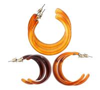BESPORTBLE 3paires Boucles Oreilles Créoles Femmes Dainty Inoxydable Géométriques Élégants Pour Style Et