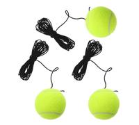 BESPORTBLE 3Pièces Balle de Tennis Rebond avec Corde Entraîneur Portable pour Pratique Kit pour Débutants Matériaux Durables et Compatibilité Polyvalente