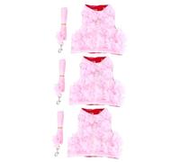 BESPORTBLE 3pièces De Traction pour Chien Et Chat avec Motif XL Et Respirant Accessoires pour Animaux De Compagnie Printemps