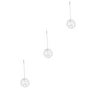 BESPORTBLE 3pièces Distributeur De Foin pour Animaux Support à Herbe Suspendu pour Chinchillas Et Cobayes Accessoire De Nourriture Acier avec Porte pour Cage Et Balcon