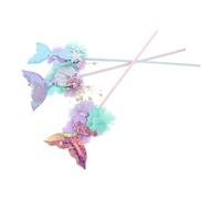 BESPORTBLE 3pièces Lot de Baguettes De Sirène à Paillettes pour Garçon Fille Accessoires De Décoration De Fête De Rôle Favorise Jouets Fête Garçon Fille