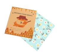 BESPORTBLE 3pièces Lot de Emballages Cire Abeille pour Couverture de Bols Emballage Alimentaire Pratique pour Sandwichs Beurre et Conserves