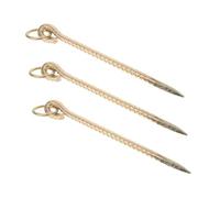 BESPORTBLE 3pièces Piquets Attache Métalliques pour Chiens Ancrage Spirale pour Extérieur Piquets Robustes pour Laisse Animaux Utilisation pour Chiot et Élevage