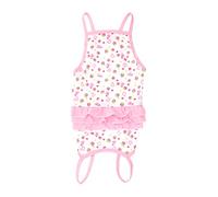 BESPORTBLE 3pièces Robe Coton pour Animaux avec Imprimé Fraise Jupe pour Chien Rose Vêtements pour Animaux De Compagnie
