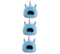 BESPORTBLE 3pièces Shape Hamster Hideout Douillet Peluche pour Chinchillas Et Refuge Chaud Et Confortable pour Petits Animaux
