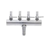 BESPORTBLE 4 8 Distributeur De Tubes à Contrôle De La Pompe à Air Soupape d'air D'aquarium Pompe à Air Aquarium Commercial Ultrasonique Bar Pompe à Eau Rechargeable Boîte Tuyau Silver