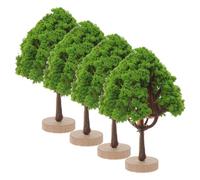 BESPORTBLE 4 Arbres Miniatures pour Diorama Modèle d'arbre Artificiel de 45 CM en Plastique pour Table à Sable Décor de Micro-Paysage Ornement de Plante Simulée Lot de 4 Pièces