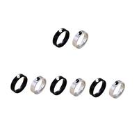 BESPORTBLE 4 Ensembles Bagues Couple Tai Chi Inoxydable Anneaux Pour Femmes Et Hommes Bijoux Personnalisés Pour Amoureux Anniversaire Femme 2 Pièces * 4