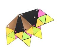 BESPORTBLE 4 Ensembles Bloc-notes Adhésifs Triangulaires en Pet Résistants Forte Adhérence pour Bureau et École, Fournitures de Papeterie Pratiques pour Étudiants