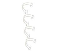 BESPORTBLE 4 Ensembles Chaînes Pour Chaussures Accessoires Chaîne De Chaussures De Perles Décor Accessoire Bricolage Chaussures Femme Portefeuille Chaîne De Chaussure Avec Boucle 2 Pièces * 4