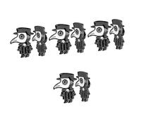 BESPORTBLE 4 Ensembles Chapeau Épinglette Épingle À Nourrice Épingle À Chapeau Broche Médecin Épinglette De Costume Broche De Médecin Écharpe Cuivre 2 Pièces * 4