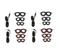 BESPORTBLE 4 Ensembles Harnais et Laisse pour Hamster et Rat et Noir Confortable pour Promenade et Protection des Petits Animaux