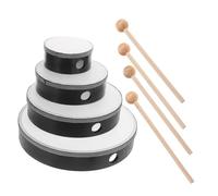 BESPORTBLE 4 Ensembles Instruments de Percussion Bois pour Garçon Fille Tambours Manuels Maracas et Accessoires de Baguette Musical et Éducation Précoce pour Développement Sensoriel des Tout