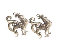 BESPORTBLE 4 Ensembles Pendentifs Laiton Pour Porte Clés Décorations Forme De Coq Diy Durable Et 2 Pièces * 4