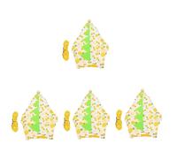BESPORTBLE 4 Ensembles vêtements de Lapin Rabbit Toys Tenues de Cosplay Laisse de Lapin Joli Gilet Lapin Sangle de pour Petit Animal de Compagnie Accessoire Photo Chiffon Yellow