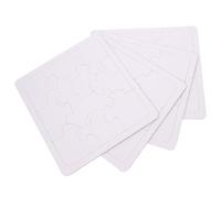 BESPORTBLE 4 Feuilles Puzzle Vierge à Peindre Carrées DIY pour Garçon Fille Jeu Éducatif Multi Usage pour Coloriage Dessin et Création de Puzzles Personnalisés