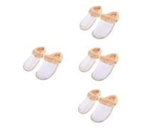 BESPORTBLE 4 Paires Avec Doublure En Velours Doublures De Coussinet à Chaussures Poignées Remplacement Des Semelles De Pantoufles Remplisseurs De Chaussures Gel Para Trou Cuir