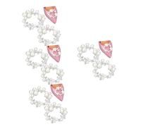 BESPORTBLE 4 Paires Boucle De Chaussures En Accessoires De Chaussures De Mariage Charme Pinces à Chaussures Perles Bijoux De Chaussures Pour Femmes Bijoux De Boucle De Chaussure Métal