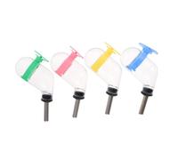 BESPORTBLE 4 Pièces Abreuvoir Hamster Auto Mangeoire pour Cage à Hamster Bouteille d'eau Claire Fournir Distributeur d'eau pour Chiens Chenil Distributeur d'eau pour Chinchilla Bec Plastique