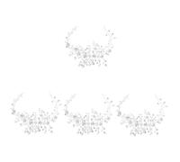 BESPORTBLE 4 Pièces accessoires pour cheveux en cristal fantaisie bandeau femme pinces à cheveux de mariage pour les mariées Royal bijoux noué faux casque Coiffure de mariée