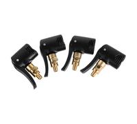 BESPORTBLE 4 Pièces Adaptateur Valve de Pneu Laiton avec Fonction Dégonflage Raccord Gonflage Rapide pour Pompe à Air Compatible Voiture Vélo Moto Conversion et Étanchéité Maximale