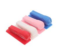 BESPORTBLE 4 Pièces Agrafeuse Miniature pour Maison de Poupées Modèle de Fournitures de Bureau Miniature Accessoire Décoratif Réaliste pour Bureau de Poupée Couleurs Rose Blanc Bleu Rouge