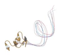 BESPORTBLE 4 Pièces Applique Lampe De Chevet Sable Lampe Murale Décoration Lanterne De Maison De Poupée Lumière Miniature Mini Décor Luminaires pour Maison De Poupée Décor De Lampe Doré Abdos