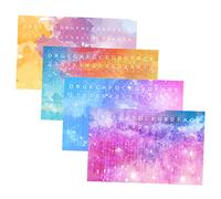 BESPORTBLE 4 Pièces Autocollants Kalimba pour Clés de Piano à Pouce Accessoires Apprentissage pour Débutants Autocollants Échelle Colorés PVC Faciles à Installer