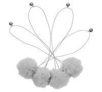 BESPORTBLE 4 Pièces Balle pour Chat Remplaçable avec Clochette, Peluche | Suspendre avec Corde, pour Arbres à Chat et Poignées de Porte, Jeu Intérieur, Exercice Félin