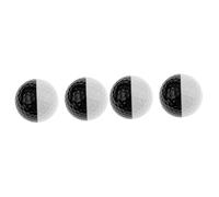 BESPORTBLE 4 Pièces Balles Entraînement Double Design Noir et Blanc Stables et Durables pour Pratique du Putting et de Distance
