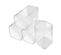 BESPORTBLE 4 Pièces Boîte de Rangement Transparente Vitrine Empilable pour Figurines et Miniatures Organisateur Étanche Poussière Protection Claire pour Collection à et Bureau