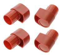 BESPORTBLE 4 Pièces Bouchon D'extrémité de Saxophone Alto en Plastique Café Léger et Compatible pour Protection des Boutons de Clés et Col Coudé Lors de Performances et Usage Quotidien