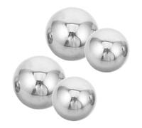 BESPORTBLE 4 Pièces Boule Flottante Miroir en Acier Inoxydable, Argenté | Surface Réfléchissante, Installation Facile, Résiste à Déformation, Protège les Plantes Aquatiques, pour Bassin Paysager