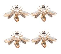 BESPORTBLE 4 Pièces Broche Abeille Bijoux Dessin Animé Aile Pour Mignon Petit Goupille Broches D'abeille Broche Broche Broch Insecte Femmes Broches Broche Animaux Broche Insecte Doré Strass