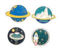 BESPORTBLE 4 Pièces Broche Bijoux broche d'étiquette de fille revers épingles de col pour hommes sécurité épingle à nourrice cardigan petite boucle ardillon en tissu alliage