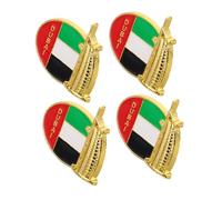 BESPORTBLE 4 Pièces broche décor faux faire la fête filles étiqueter batterie fermoir de pull Épingles de vêtements épinglette chapeau souvenir cape clips fermoir de cape Bijoux de lait