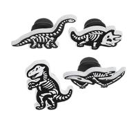 BESPORTBLE 4 Pièces Broche Squelette De Dinosaure Broche Tête De Mort Dinosaure De Revers De Mode Miniature e Badges Épinglette Tête De Mort De Crâne